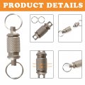Titanium Quick Release Swivel Keychain Pull Apart Detachable Chain Heavy Duty Car Key Rings Accessories For Men And Women