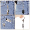 Titanium Quick Release Swivel Keychain Pull Apart Detachable Chain Heavy Duty Car Key Rings Accessories For Men And Women