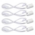 Pendant Light Sockets Sopoby 4-pack Hanging Lamp Socket For E26 E27 Base Bulbs 5 9ft Cord Kit With On Off Switch White 