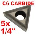 Anytime Tools 1 4 C6 Carbide Insert For Indexable Lathe Toolholder Tcmt090204 5-pack 