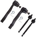 4 Piece Front Inner And Outer Tie Rod End Kit For Honda Cr V 1997 2001 Ev414 Es3332r Es3331r