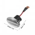 X Autohaux 1 Pair Led Side Marker Light Turn Signal Lights Fender Sidemarker Lamps For Fiat 500 2-door 2007-2019 68259985aa Abs