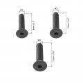 Uxcell Hex Socket Countersunk Flat Head Screws M3 X 8mm 10mm And 12mm Bolts Alloy Steel Black 300pcs