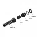 Uxcell Pg16 Cable Gland Waterproof Ip68 Nylon Joint Adjustable Locknut With Strain Relief For 8-14mm Dia Wire 2 Pcs