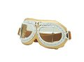 Crg Sports Vintage Aviator Pilot Style Motorcycle Cruiser Scooter Goggle T08 T08bcb Parent Silver Frame Clear Lens 