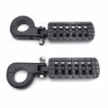 Httmt- Black Racing Dominator Cnc Footpeg W 1 25 P-clamp For Roadstar Kawasaki Vulcan