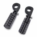 Httmt- Black Racing Dominator Cnc Footpeg W 1 25 P-clamp For Roadstar Kawasaki Vulcan