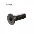 Uxcell M5 X 16mm Metric Hex Socket Countersunk Head Screw Bolts Black 50pcs