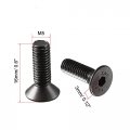 Uxcell M5 X 16mm Metric Hex Socket Countersunk Head Screw Bolts Black 50pcs