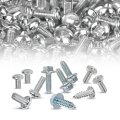 800 License Plate Screws For American Cars 1620 14 X 3 4 Slotted Phillips Hex Combo Head Size 8 Socket Self Tapping 