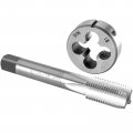 9 16-18 Unf Tap And Die Set Machine Thread Round Right Hand High Speed Steel Alloy Tool For Metal Threading 