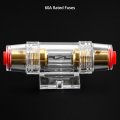 Waterproof Inline Fuse Holder 4 To 8 Awg With 60a Agu Fuses 2 Pack For Car Stereo Alarms Amplifiers And Compressors Model