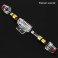 Waterproof Inline Fuse Holder 4 To 8 Awg With 60a Agu Fuses 2 Pack For Car Stereo Alarms Amplifiers And Compressors Model