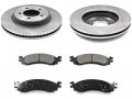 Front Ceramic Disc Brake Pad And Rotor Kit Compatible With 2006-2010 Ford Explorer