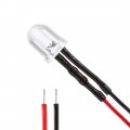 18pcs 8mm Pre Wired Led Yellow Dc3-6v Clear Lens Light Emitting Diodes 