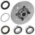 Caltric Front Wheel Axle Hub With Bearing Kit Stators Compatible Yamaha 5ug-f5111-10-00 5ug-f5111-02-00