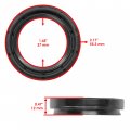 Caltric Front Wheel Axle Hub With Bearing Kit Stators Compatible Yamaha 5ug-f5111-10-00 5ug-f5111-02-00