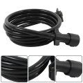 7-way 7-pin Trailer Extension Cord-10ft 7 Blade Plug Double Prongs Connector
