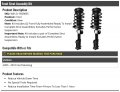 Front Strut And Coil Spring Assembly Set Of 2 Compatible With 2005-2010 Ford Mustang Excludes Performance Suspension