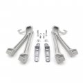 Httmt Silver Rear Foot Pegs Footrest Bracket Mount Compatible With Suzuk Gsxr 600 750 2006-2007