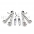 Httmt Silver Rear Foot Pegs Footrest Bracket Mount Compatible With Suzuk Gsxr 600 750 2006-2007
