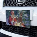 Christmas Holiday Santa Magic Peace Doves Novelty Metal Vanity Tag License Plate