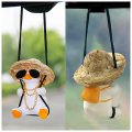 Swinging Duck Car Hanging Ornament Cool Flying Rear View Mirror Accessories Auto Truck Interior Rearview Decoration Pendant 