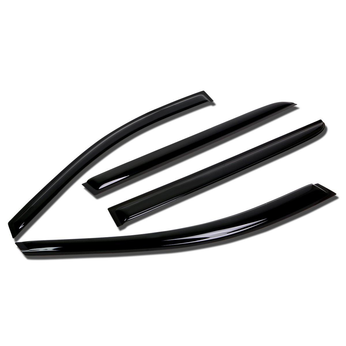 Auto Dynasty Rain Guards Tape-on For 2005-2010 Honda Odyssey Acrylic 4pcs Window Visor Deflector