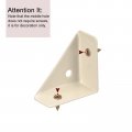 Uxcell 8pcs Angle Corner Brackets 38mm X Cold Rolled Steel Braces Joining Support With Screws For Desk Bed Edge Beige