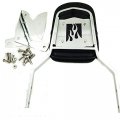 Httmt Mt139-f- Motorcycle Chrome Flame Fire Backrest Sissy Bar With Pad Compatible Shadow Ace 1100 Tourer Shadow Sabre