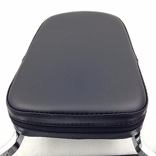 Motorcycle Chrome Flame Fire Backrest Sissy Bar With Pad For Shadow Ace 1100 Tourer And Sabre 17 In Height Steel Construction