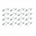 40 Pcs 3 16-inch X 10mm 16mm Aluminum Open End Large Flange Blind Rivets 