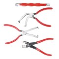 Keenso Electrical Disconnect Pliers 4pcs Automotive Plug Tool Set With Precision Separation Jaws For Red Handle Terminal