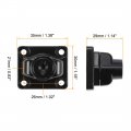 Uxcell 3-inch Keyed Hasp Locks Zinc Alloy Twist Knob Locking W Screws For Door Cabinet Different Black 2pcs