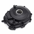 Httmt- Left Crankcase Stator Engine Cover Gasket Compatible With 17 Yamaha Fz10 18-21 Mt10 P N Mt313-067b-bk