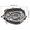 Httmt- Left Crankcase Stator Engine Cover Gasket Compatible With 17 Yamaha Fz10 18-21 Mt10 P N Mt313-067b-bk
