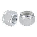 25 Pcs 3 8 In-24 Nylon Insert Hex Lock Nuts Carbon Steel Self Locking Stop For Industrial Construction Fasteners Silver 