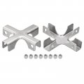 Glass Fixing Clip 2pcs For 8-10mm 304 Stainless Steel Cross Shaped Clamp Combination Bracket Display Cabinet Fish Tank 