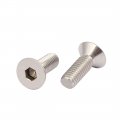 Uxcell M6x18mm 316 Stainless Steel Flat Head Hex Socket Cap Screws Silver Tone 6pcs