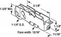 Prime-line D 1880 1-1 4 In Steel Ball Bearing Tandem Roller Assembly Reversed F-tab Single Pack