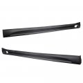Ikon Motorsports Side Skirts For 2010-2014 Vw Golf Rg Style Unpainted Black Poly-urethane Rocker Panel Extension Bottom Line 