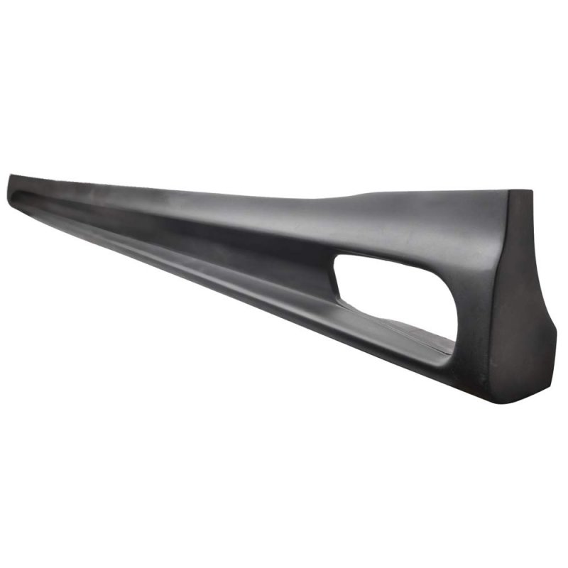 Ikon Motorsports Side Skirts For 2010-2014 Vw Golf Rg Style Unpainted Black Poly-urethane Rocker Panel Extension Bottom Line