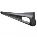 Ikon Motorsports Side Skirts For 2010-2014 Vw Golf Rg Style Unpainted Black Poly-urethane Rocker Panel Extension Bottom Line