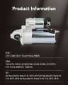 Starter Motor For Hyundai Azera Santa Fe Xl 3l Kia Cadenza Sedona Sorento 3 12v 1 7kw 11t Pmgr Replace 16018n 36100-3c260