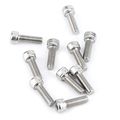 160pcs M5 304 Stainless Steel Hex Socket Screws Bolts Nuts Assortment Kitcap Head