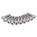 160pcs M5 304 Stainless Steel Hex Socket Screws Bolts Nuts Assortment Kitcap Head