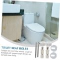 Hemoton 1 Set Toilet Cover Expansion Screw Screws Replacement Lid Bolts And Nuts Fixing Hinges White Washer Abs Universal