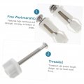Hemoton 1 Set Toilet Cover Expansion Screw Screws Replacement Lid Bolts And Nuts Fixing Hinges White Washer Abs Universal