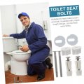 Hemoton 1 Set Toilet Cover Expansion Screw Screws Replacement Lid Bolts And Nuts Fixing Hinges White Washer Abs Universal