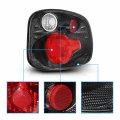 Amerilite For 2001-2003 Ford F-150 Flareside Euro Carbon Fiber Replacement Tail Lights Brake Lamp Pair Passenger And Driver